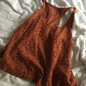 Floral see through tank top